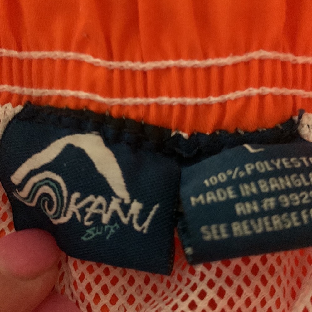 KANU Surf Men’s Bathing Suit Swim Board Shorts 🩳 Large EUC - Picture 2 of 4